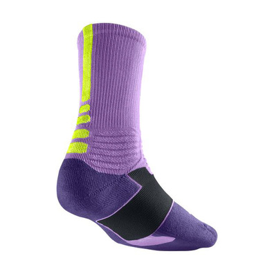 Calcetines Nike Hyper Elite Basket Crew (557/purple/lima)