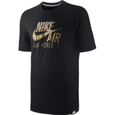 Nike Camiseta Air Force 1 Camo (010/negro)