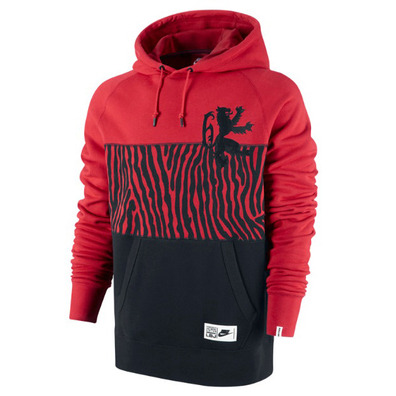 Sudadera Capucha Lebron Safari PRT (657/rojo/negro)