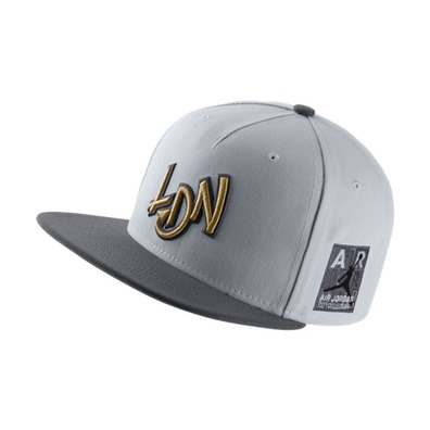 Jordan 10 City Pack London Snapback (043/gris/oro)