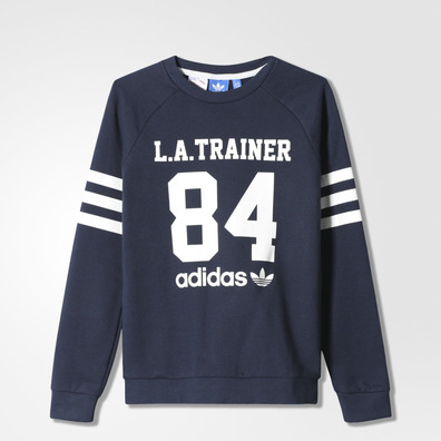 Adidas Originals Junior Sudadera Crew L.A Trainer College (gris/blanco)