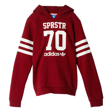 Adidas Originals Junior Sudadera Superstar College (granate/blanco)