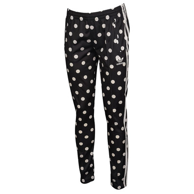 Adidas Originals Mujer Pantalón Slim Supergirl Dots All Over Print (negro/blanco)