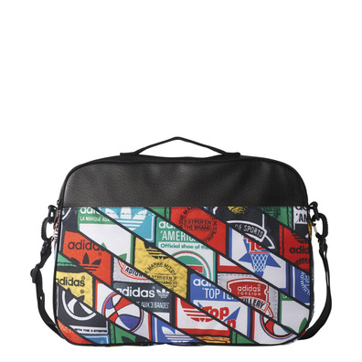 Adidas Originals Bolso Airliner Graphic Labels Tongue (negro/multicolor)