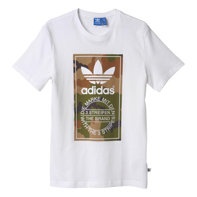 Adidas Originals Camiseta Camouflage Label (blanco)