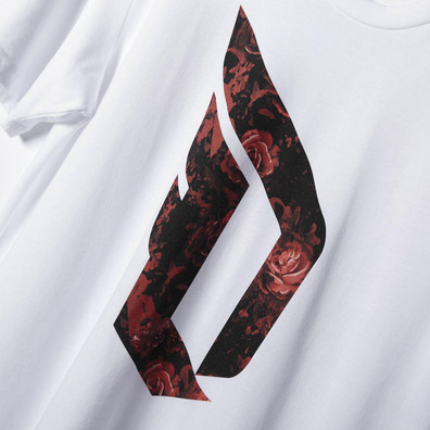 Adidas Camiseta Dame Floral (blanco/rojo)