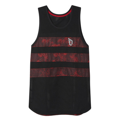 Adidas Camiseta Tirantes Dame Floral (negro/rojo)