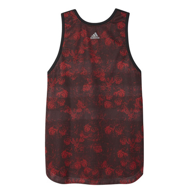 Adidas Camiseta Tirantes Dame Floral (negro/rojo)