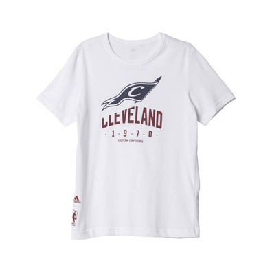 Adidas NBA Niño Camiseta Basics Cleveland (blanco/burdeos)