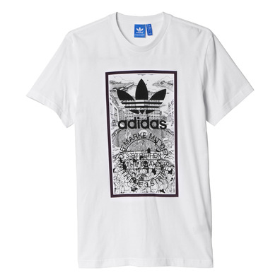 Adidas Originals Camiseta Hand Drawn Basketball (blanco)