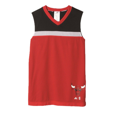 Adidas Camiseta Niño NBA Winter Hoops Rev Chicago Bulls (rojo/negro/blanco)