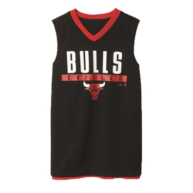 Adidas Camiseta Niño NBA Winter Hoops Rev Chicago Bulls (rojo/negro/blanco)