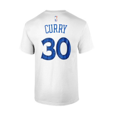 Adidas NBA Camiseta Gametime Stephen Curry Warriors (blanco/azul/amarillo)