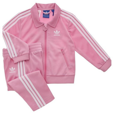 Adidas Chándal Bebé Inf Firebird TS (rosa/blanco)