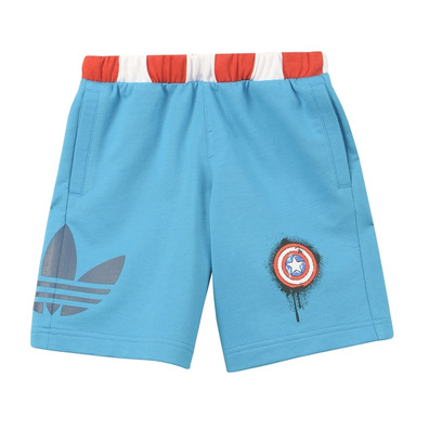 Adidas Original Capitan America Short Niño (azul/rojo/blanco)