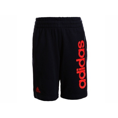 Adidas Pantalón Niño YB S KN (Negro/Rojo)