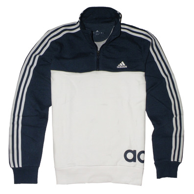 Adidas Sudadera Essetial Liner 3 striper (blanco/denim)