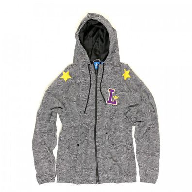 Adidas Original NBA Chaqueta Mujer Laker Winbreaker AOP (gris)