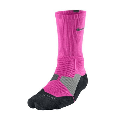 Calcetines Nike Hyper Elite Basket Crew (600/rosa/negro/gris)