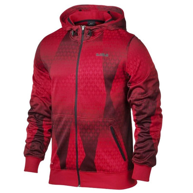 Lebron Sudadera Capucha Hero Print FZ Hoody (657/rojo/negro)