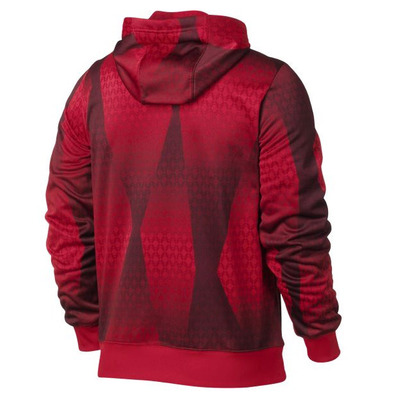 Lebron Sudadera Capucha Hero Print FZ Hoody (657/rojo/negro)