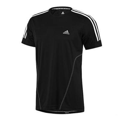 Adidas Camiseta Response 3-Stripes Tee (negro)