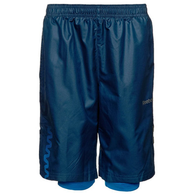 Reebok Short Tight Niño Zig (azul/royal)