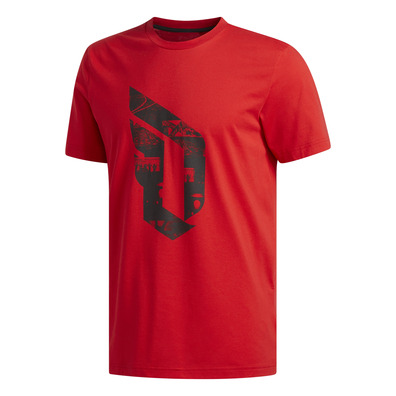 Adidas Dame Logo Tee "Scarlet"