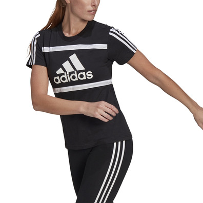 Adidas Essentials Logo Colorblock Cotton Tee