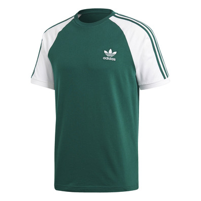 Adidas Originals 3 Stripes T Shirt Collegiate Green