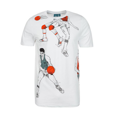 Adidas Originals Camiseta Allover Basketball (blanco)