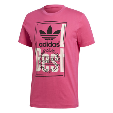 Adidas Originals Tongue Label Tee (Shock Pink)