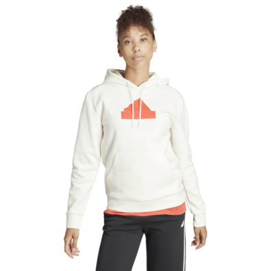 Adidas W Future Icons Badge of Sport Hoodie "Off-White"