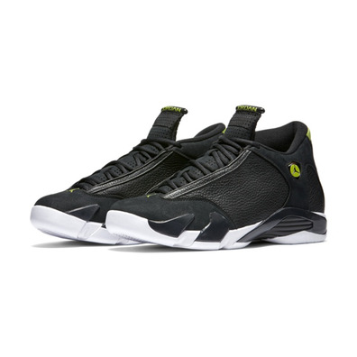 Air Jordan 14 Retro "Indiglo" (005/black/white/vivid green)