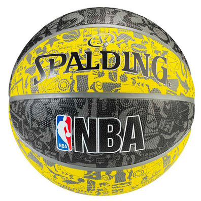 Balón Basket Spalding NBA Graffiti Yellow Talla 7