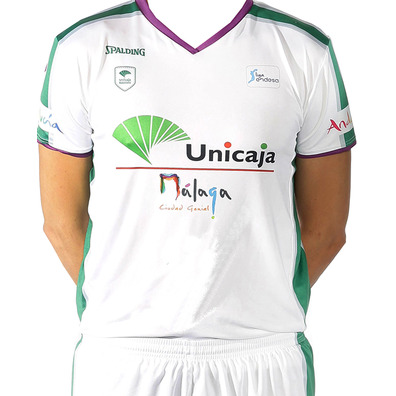 Camiseta Unicaja Málaga ACB 2ª Equipación 2017/18 (blanco/morado)