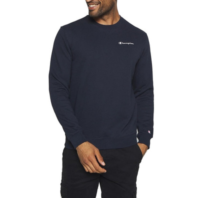 Champion Legacy Small Script Logo Crewneck Sweatshirt "Navy"