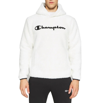 Champion Authentic Legacy Sherpa Top Hooded Fleece "White-Black"