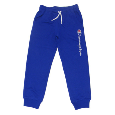 Champion Kids Authentic Big Logo Rib Cuff Pants (Blue)