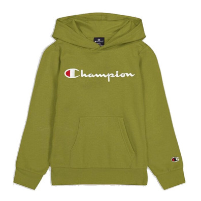 Champion Kids Big Logo Fleece Hoodie "Green Olive"