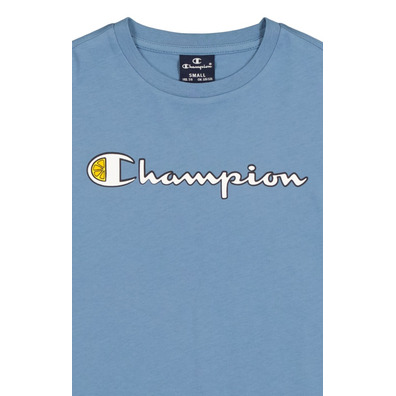 Champion Kids Crewneck T-shirt "Teal Blue"