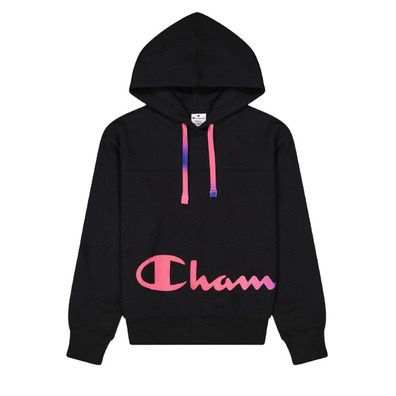 Champion Legacy Hooded Sweatshirt with Colorful Details "Black"