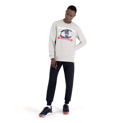 Champion Legacy New York Graphic Print Sweatshirt "Light Grey"