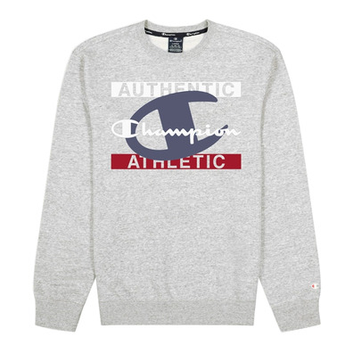 Champion Legacy New York Graphic Print Sweatshirt "Light Grey"