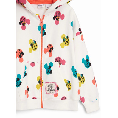 Desigual Mickey Mouse Hoodie "White"