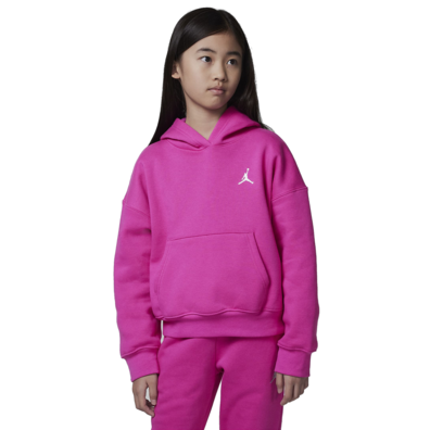 Jordan Girls Brooklyn Essentials Pullover Hoodie "Fire Pink"