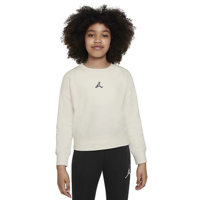 Jordan Girls Jumpman Essentials Crew Sweater "Pale Ivory