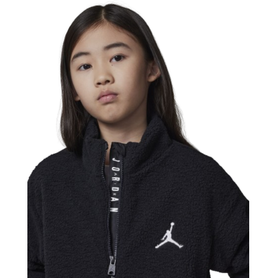 Jordan Girls Jumpman High Pile Sherpa Jacket "Black"