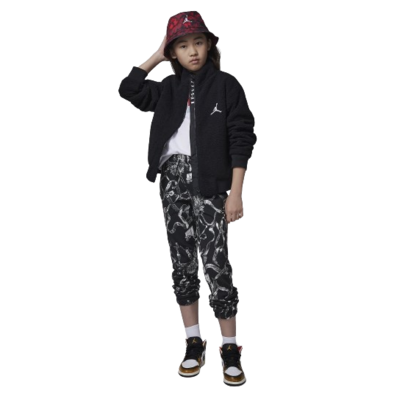 Jordan Girls Jumpman High Pile Sherpa Jacket "Black"