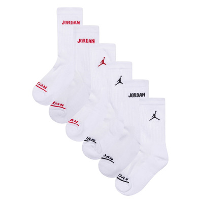 Jordan Kids JHB Legend Crew 6 PPack Socks "White"